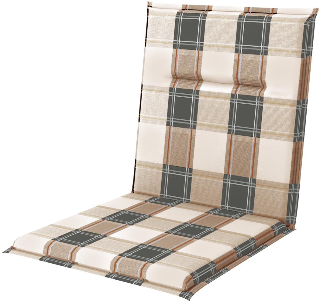 Doppler Niederlehner Spot 100x48x5 cm beige grün Kariert Bild 1