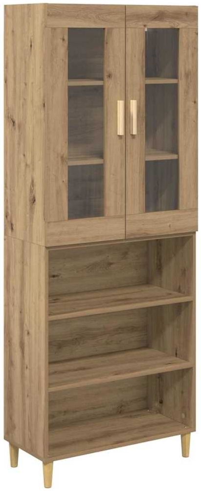 vidaXL Highboard Artisan-Eiche 69,5 x 34 x 180 cm 3415923 Bild 1