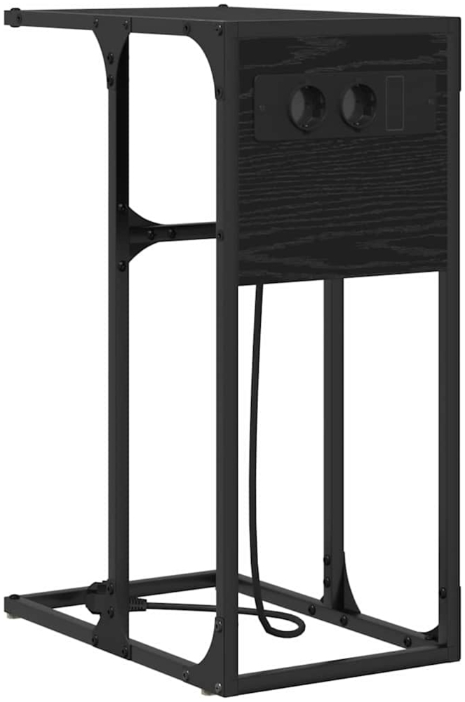 vidaXL Nachttisch Schwarze Eiche Holzwerkstoff 859600 Bild 1