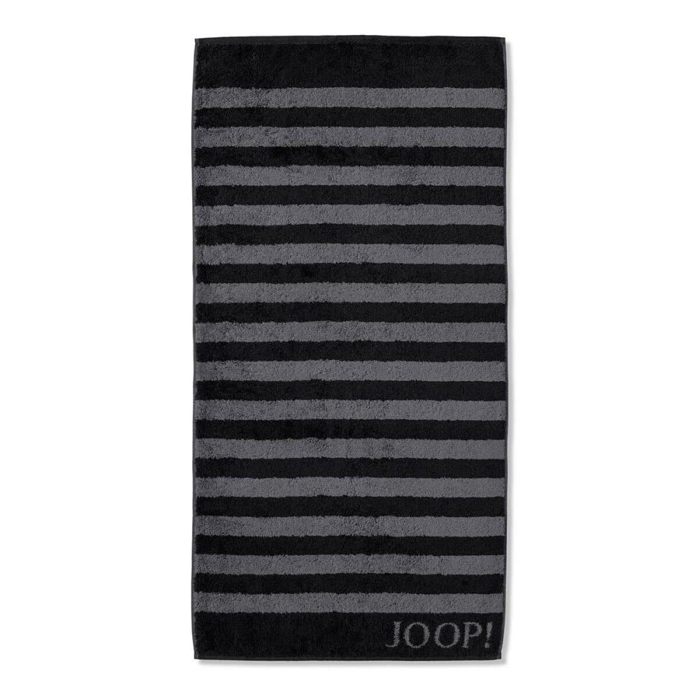 JOOP! Duschtuch - Classic Stripes Frottierkollektion, Walkfrottier Schwarz 80x150cm Bild 1