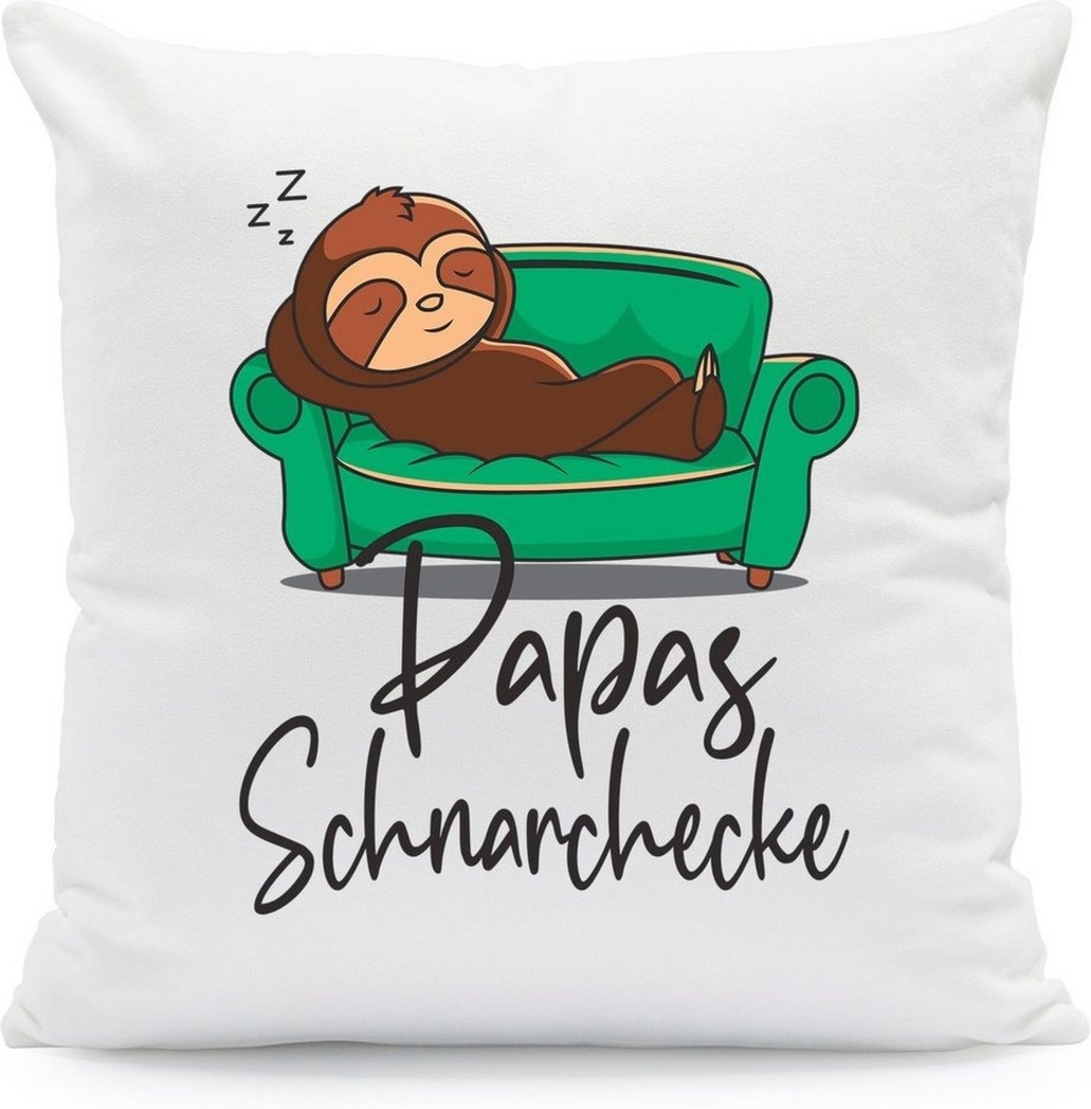 GRAVURZEILE Zierkissen mit Motiv - Schnarchecke - Lustiges Geschenk -, starke Farben ohne verblassen, Maschinenwäsche - Papa - ohne Füllung Bild 1