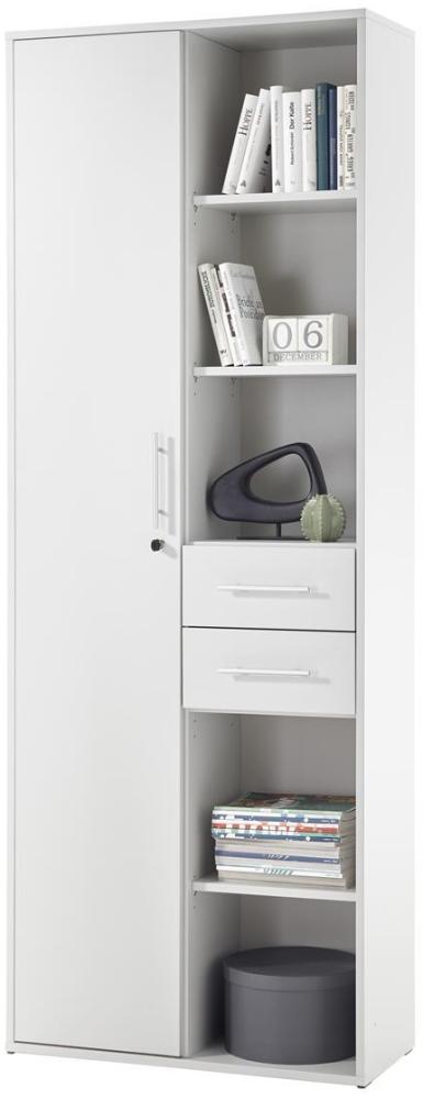 Aktenschrank >Lommel< in lichtgrau - 80x216x35cm (BxHxT) Bild 1