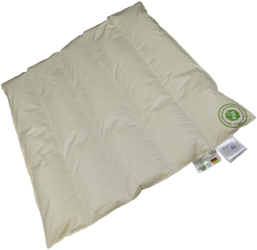 Vitaschlaf® Bio-Luxe-KBA Organic 100% Daune GÄNSE Daunendecke BabyJunior made in Deutschland (100 x 135 cm) Bild 1