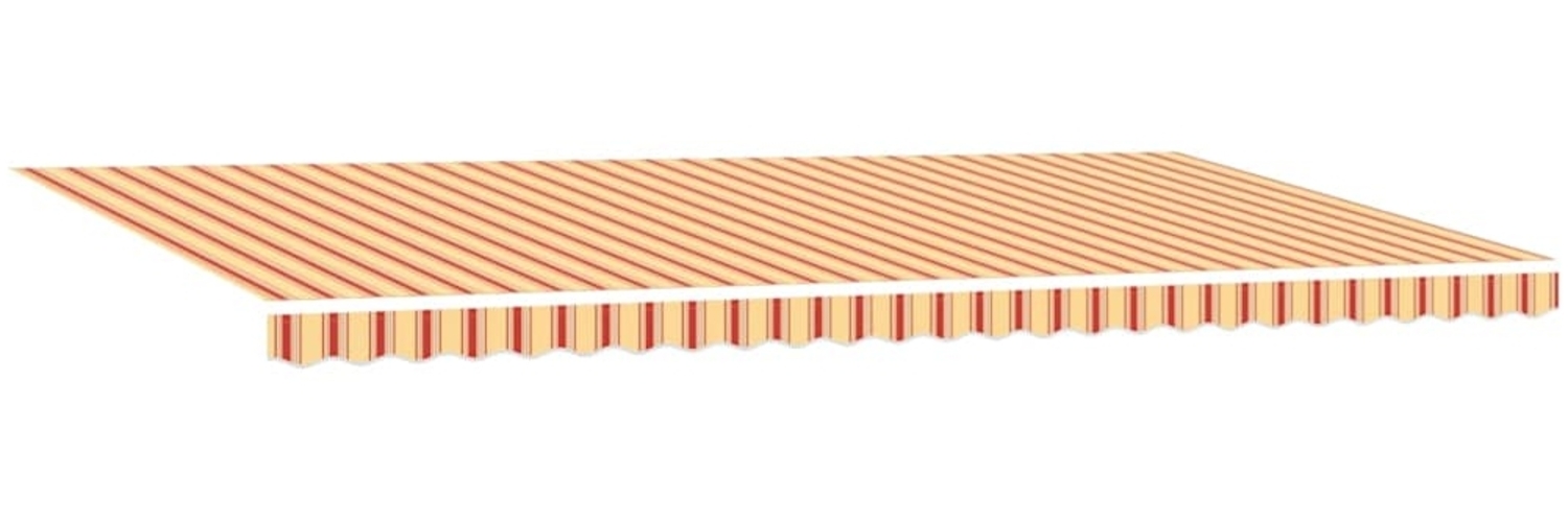 vidaXL Einziehbare Markise Gelb und Orange 600 x 300 cm Stoff 3331602 Bild 1