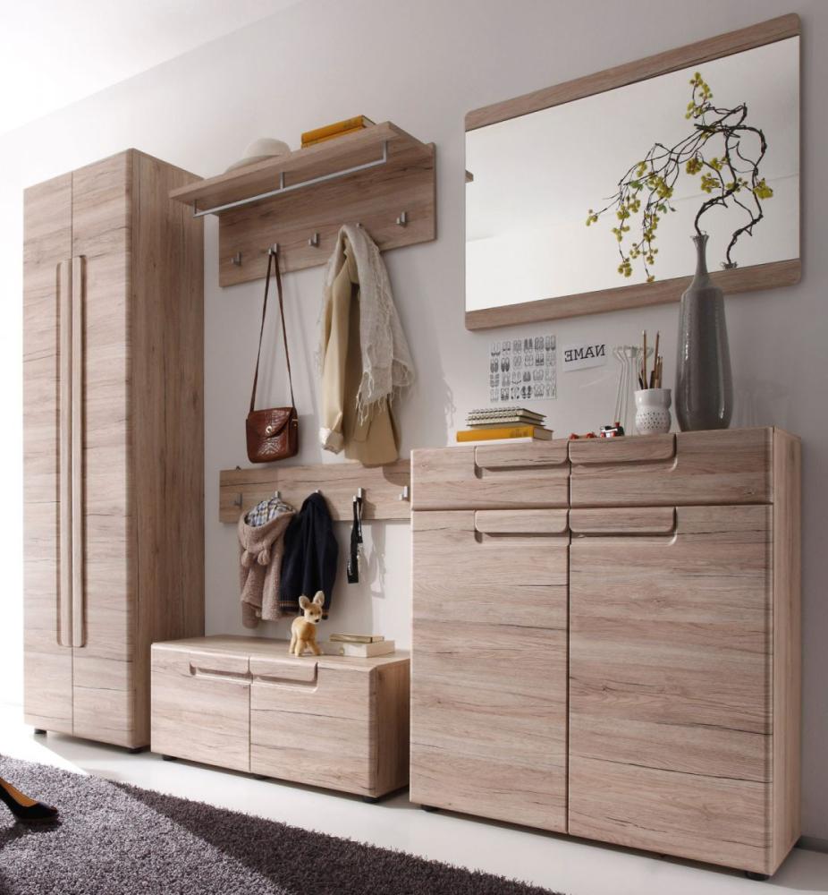 Garderobe Set Malea Eiche San Remo 6-teilig 278 x 191 cm Bild 1