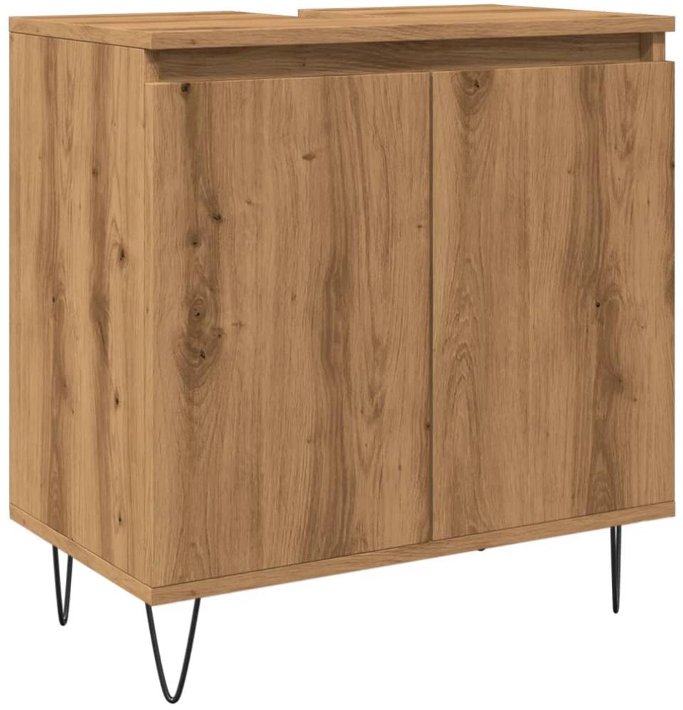 Badschrank Artisan-Eiche 58 x 33 x 60 cm Holzwerkstoff Bild 1
