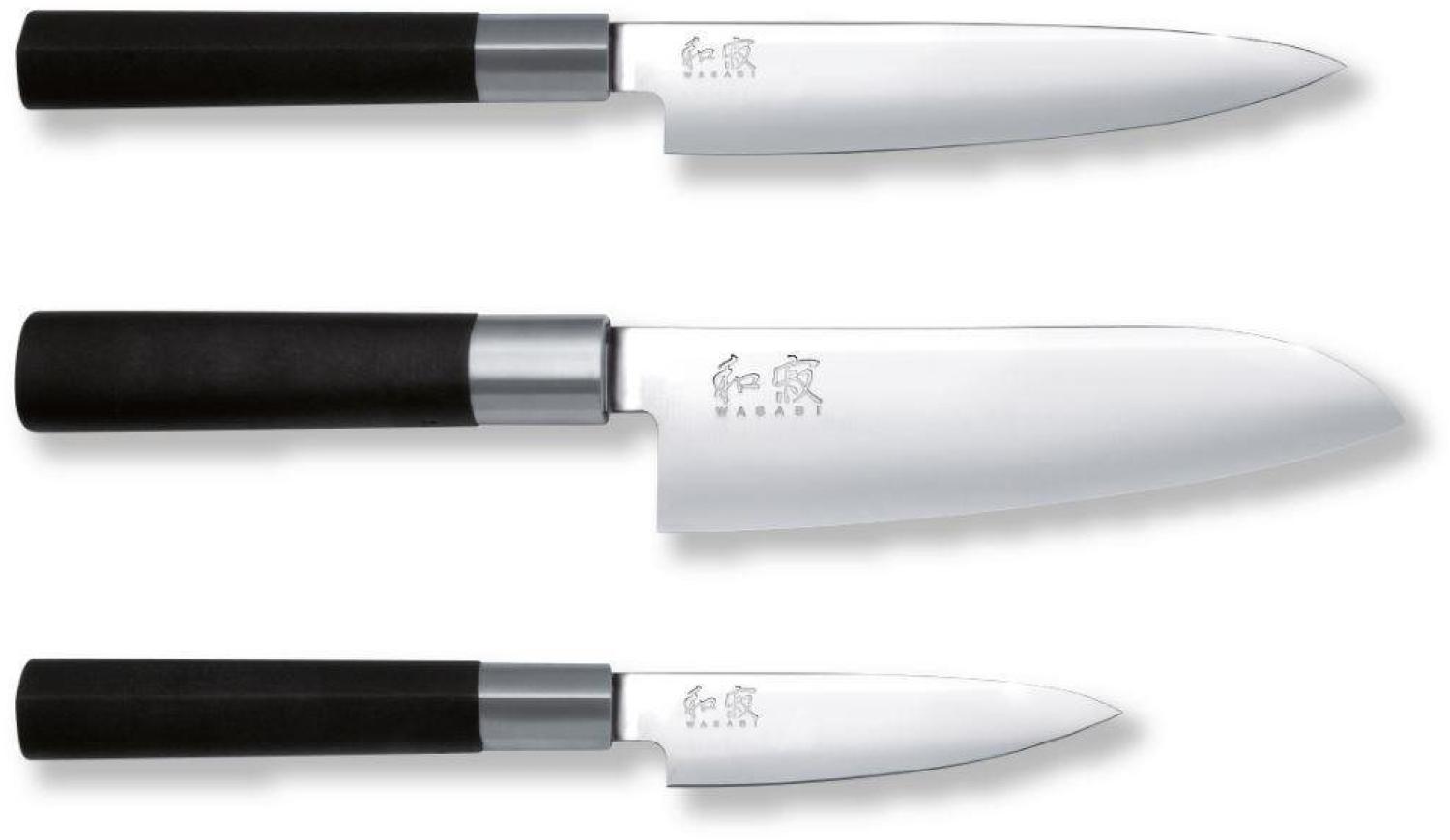 KAI Messer-Set Wasabi Japan Messerset mit Santoku (3-tlg) Bild 1