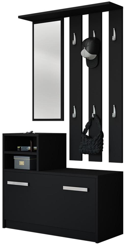 Mirjan24 Garderobe-Set Biel, schwarz Bild 1