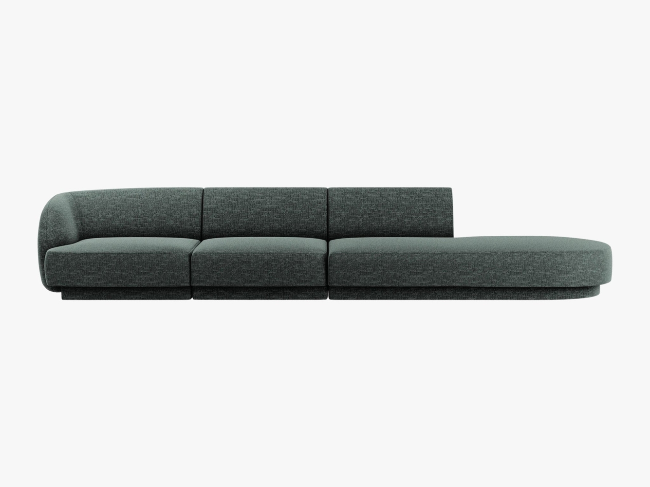 Micadoni Sofa Miley 4-Sitzer Rechts Chenille Haga Petrol Bild 1
