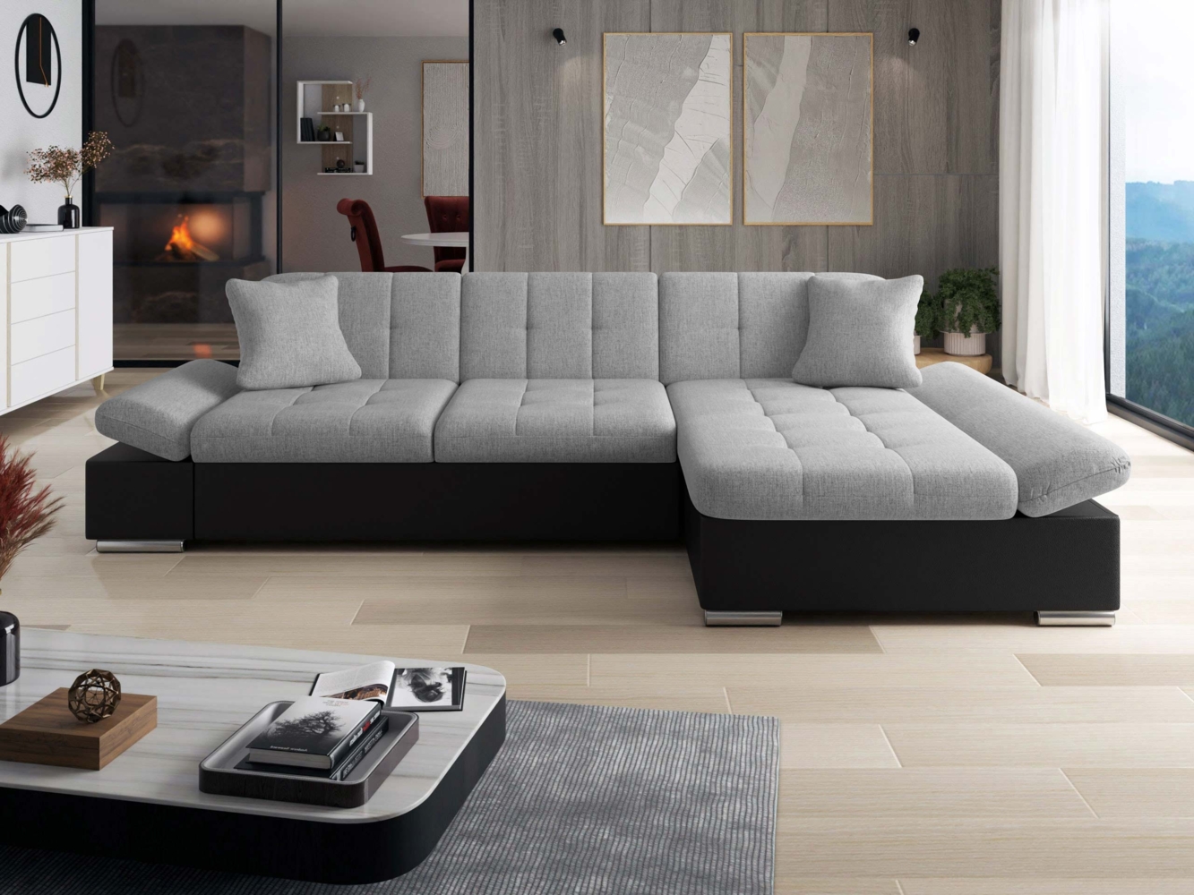 Ecksofa Montana (Farbe: Soft 011 + Soul 17, Seite: Rechts) Bild 1