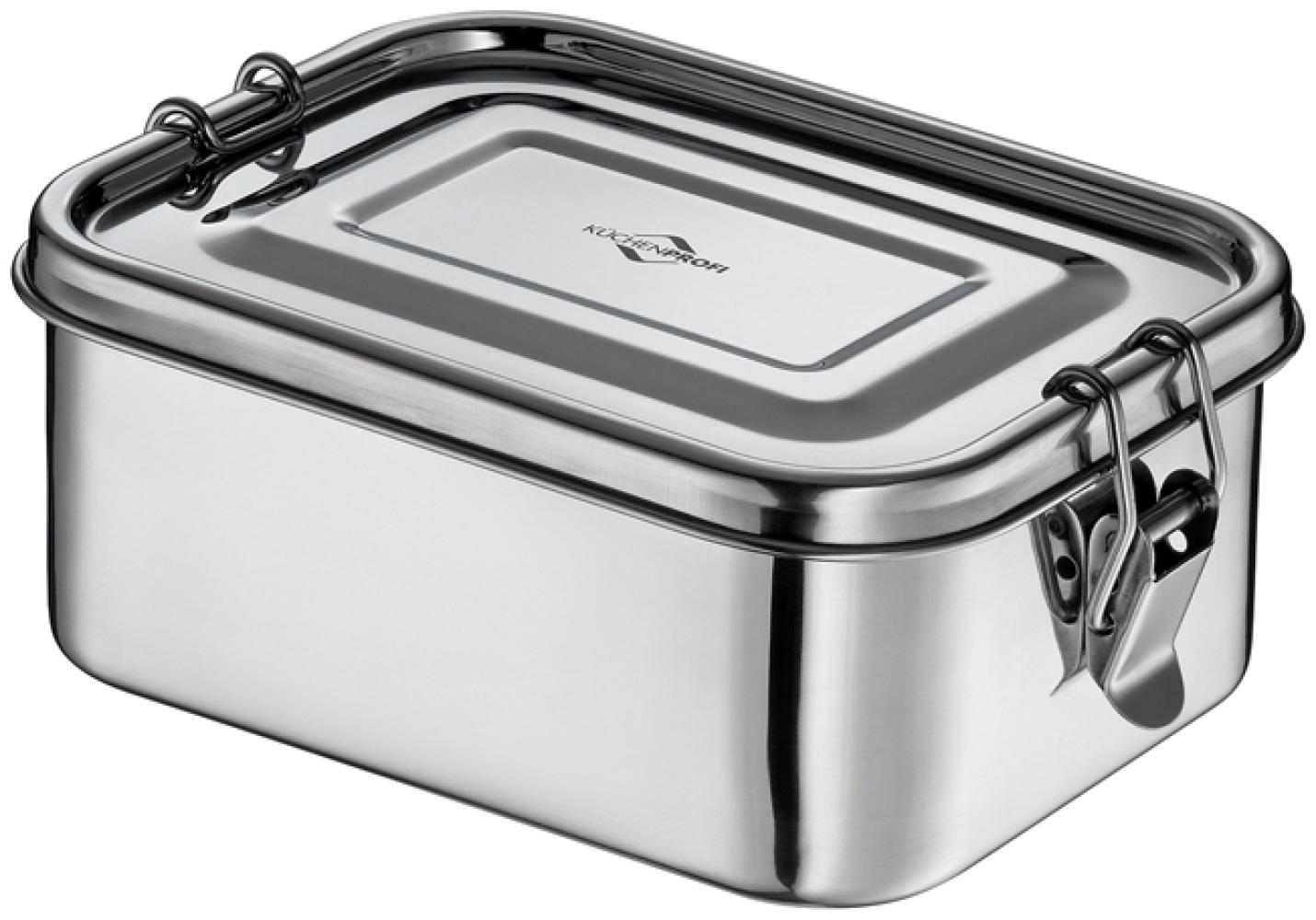 KÜCHENPROFI Lunchbox CLASSIC Edelstahl klein 17,5x13x6,5cm Bild 1