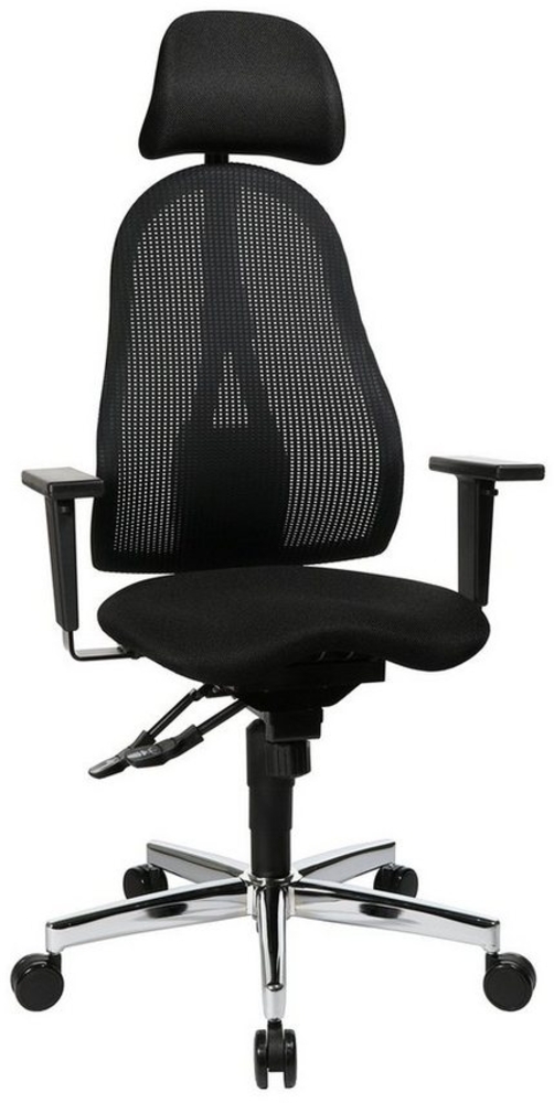 TOPSTAR Drehstuhl SITNESS PROFI 650, Schwarz, Stoffbezug, höhenverstellbare Armlehnen Bild 1