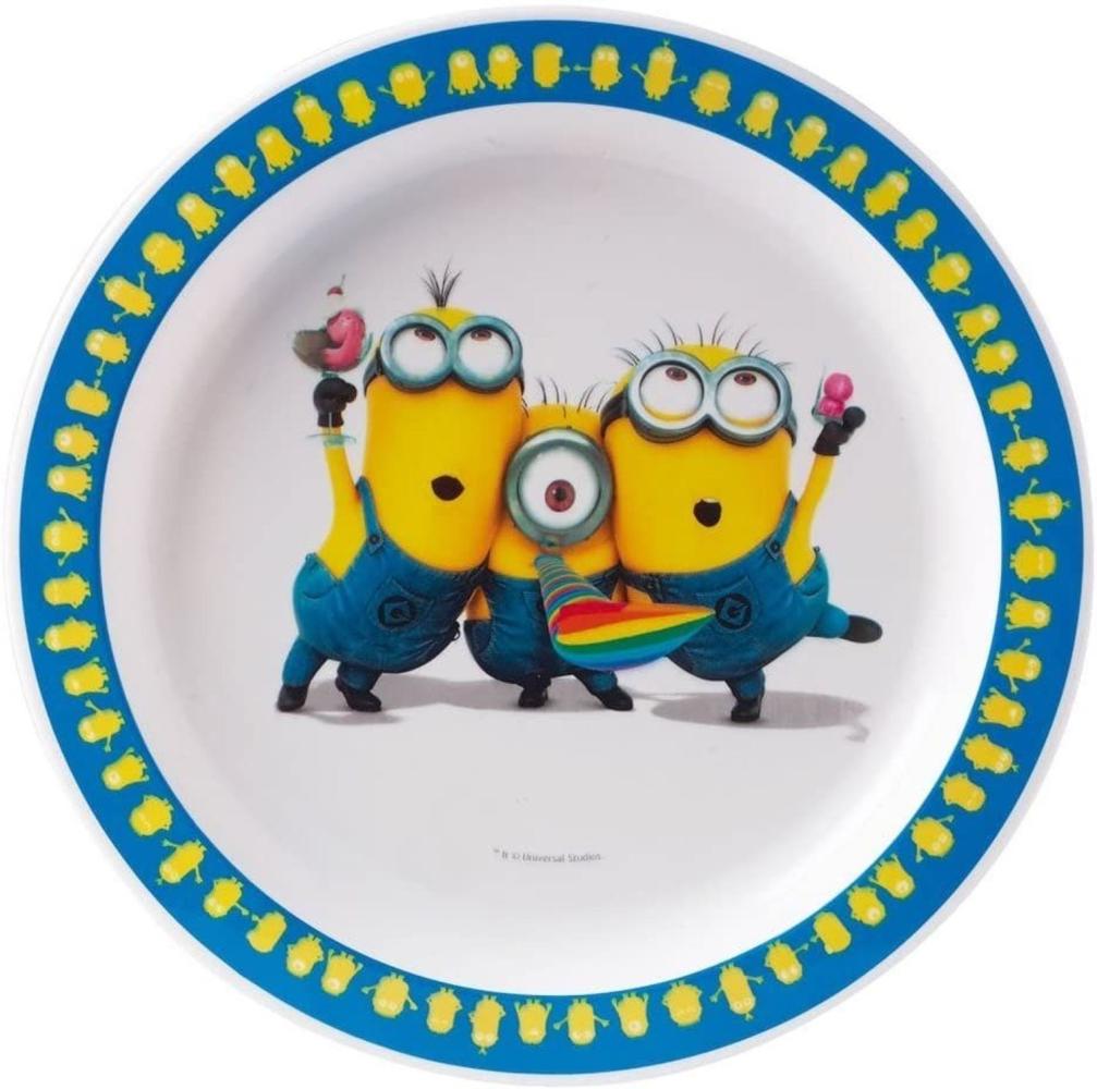 Minions Kinderteller 22 cm weiß Bild 1