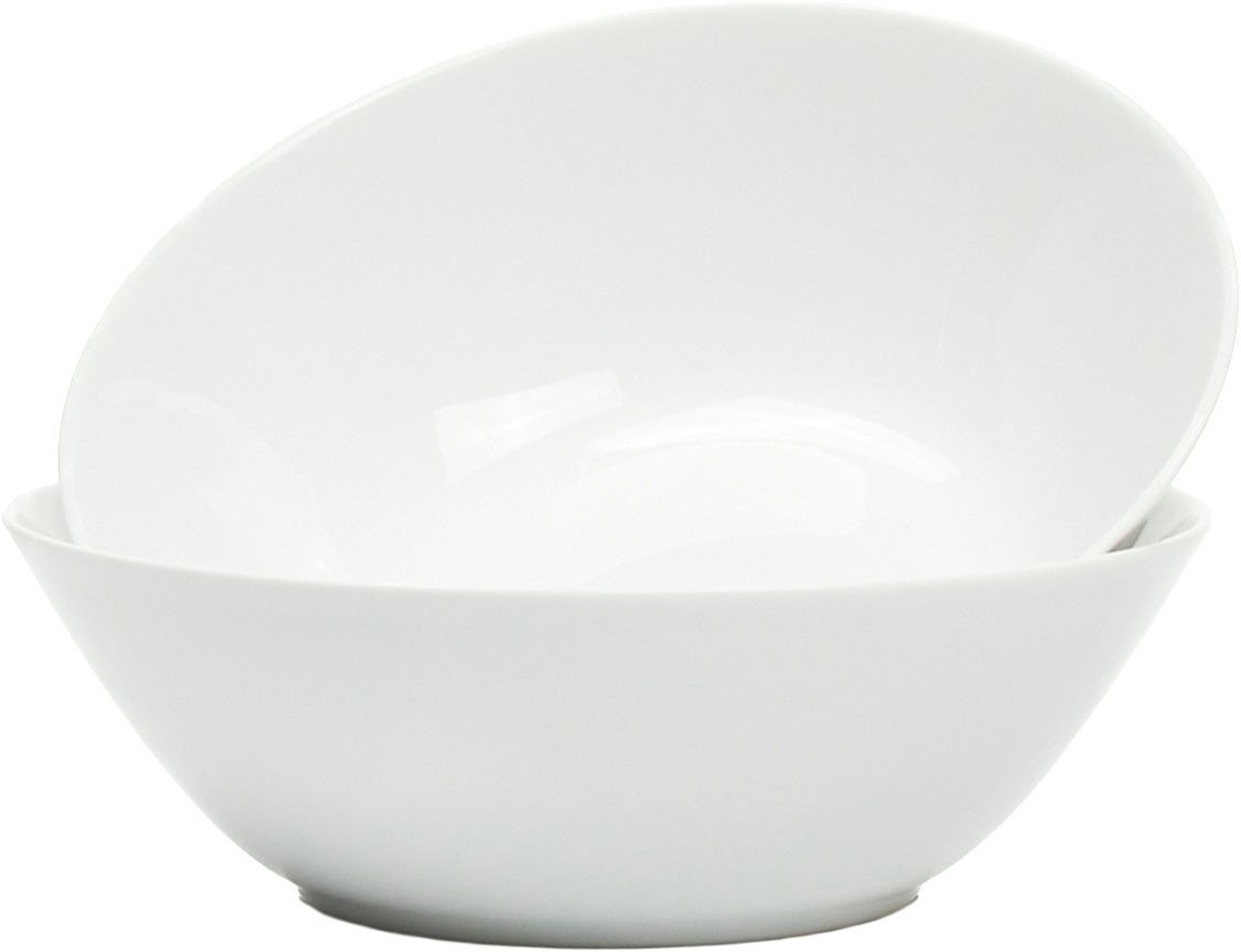 Retsch Arzberg Schale Servierschale HEIKE WEISS 25 cm, Set 2-teilig, rund Porzellan, Porzellan, (Set, 2-tlg), Formschöne Servier- & Beilagenschalen im 2er Pack – edel & zeitlos - Bild 1
