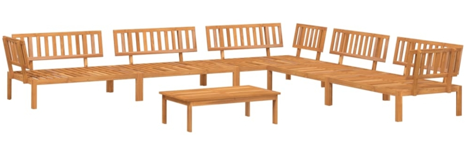 vidaXL 6-tlg. Garten-Sofagarnitur aus Paletten Massivholz Akazie 3209443 Bild 1