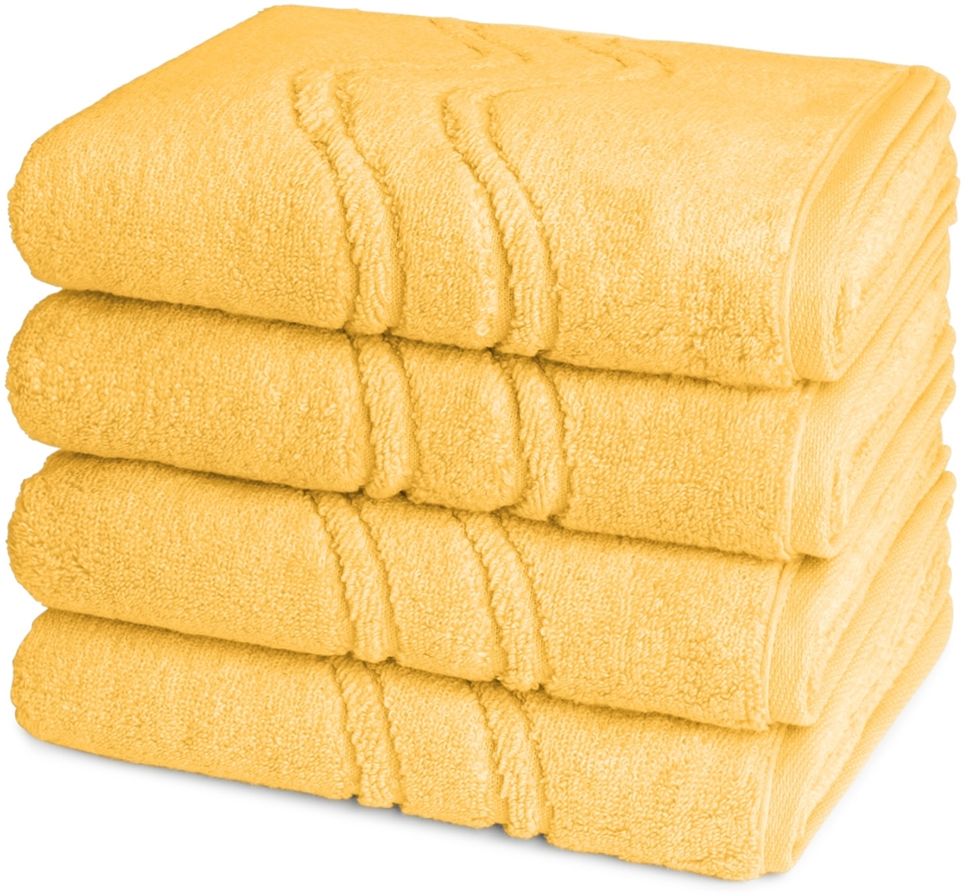 Ross Cashmere feeling 4 tlg. Frottier-Set - 4 X Handtuch (50 X 100cm) - 520 g/m2 - Ginster Bild 1