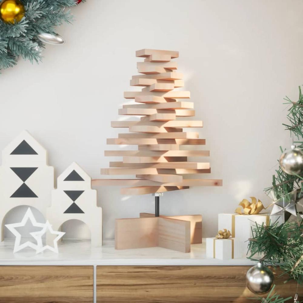 vidaXL Weihnachtsbaum Holz zum Schmücken 60 cm Massivholz Kiefer 858198 Bild 1