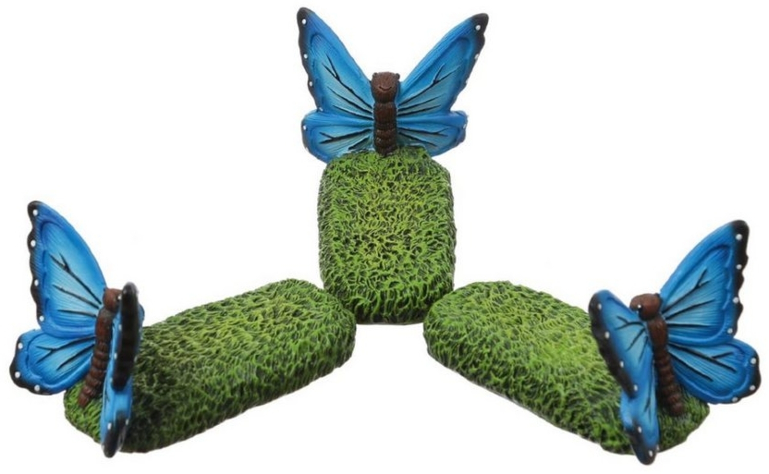 MARELIDA Blumentopfuntersetzer Blumentopffüße Schmetterling Pflanzkübel Untersetzer Kübelfüße 3er Set, 3-tlg. Bild 1