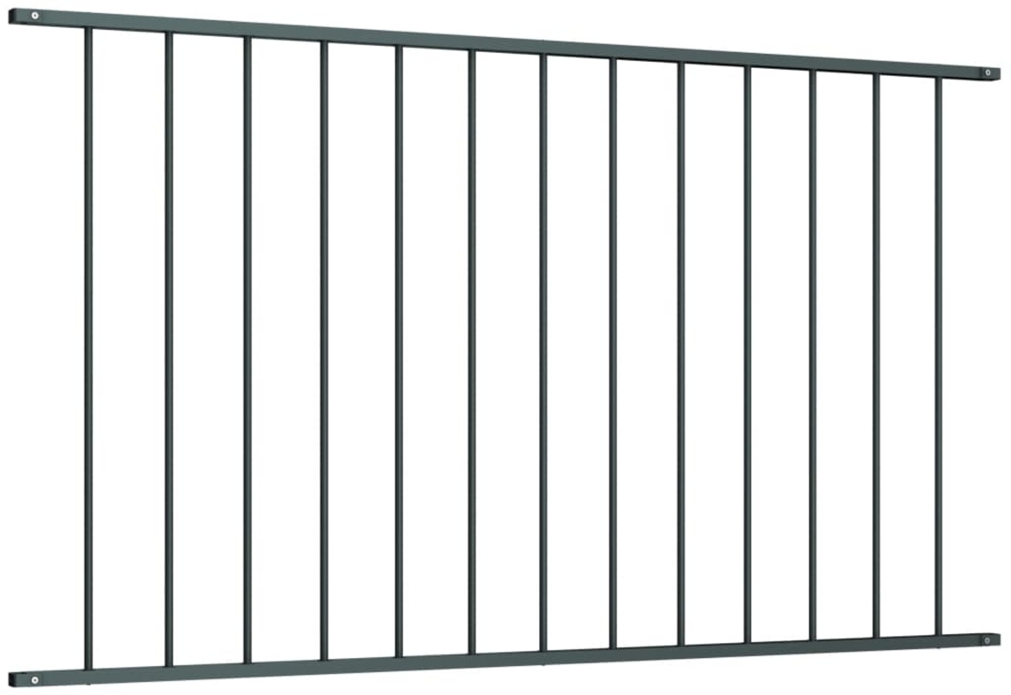 vidaXL Zaunelement Pulverbeschichteter Stahl 1,63x1 m Anthrazit 145222 Bild 1