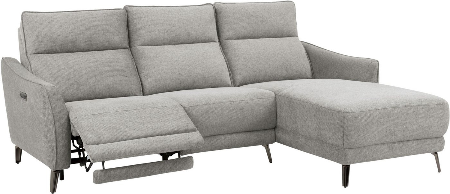 INOSIGN Ecksofa TAYLER 3-Sitzer, L-Form (Breite 239cm), elektr. Relaxfunktion, USB A/C, und Recamiere, Liegefunktion durch Recliner, Federkernpolsterung Bild 1