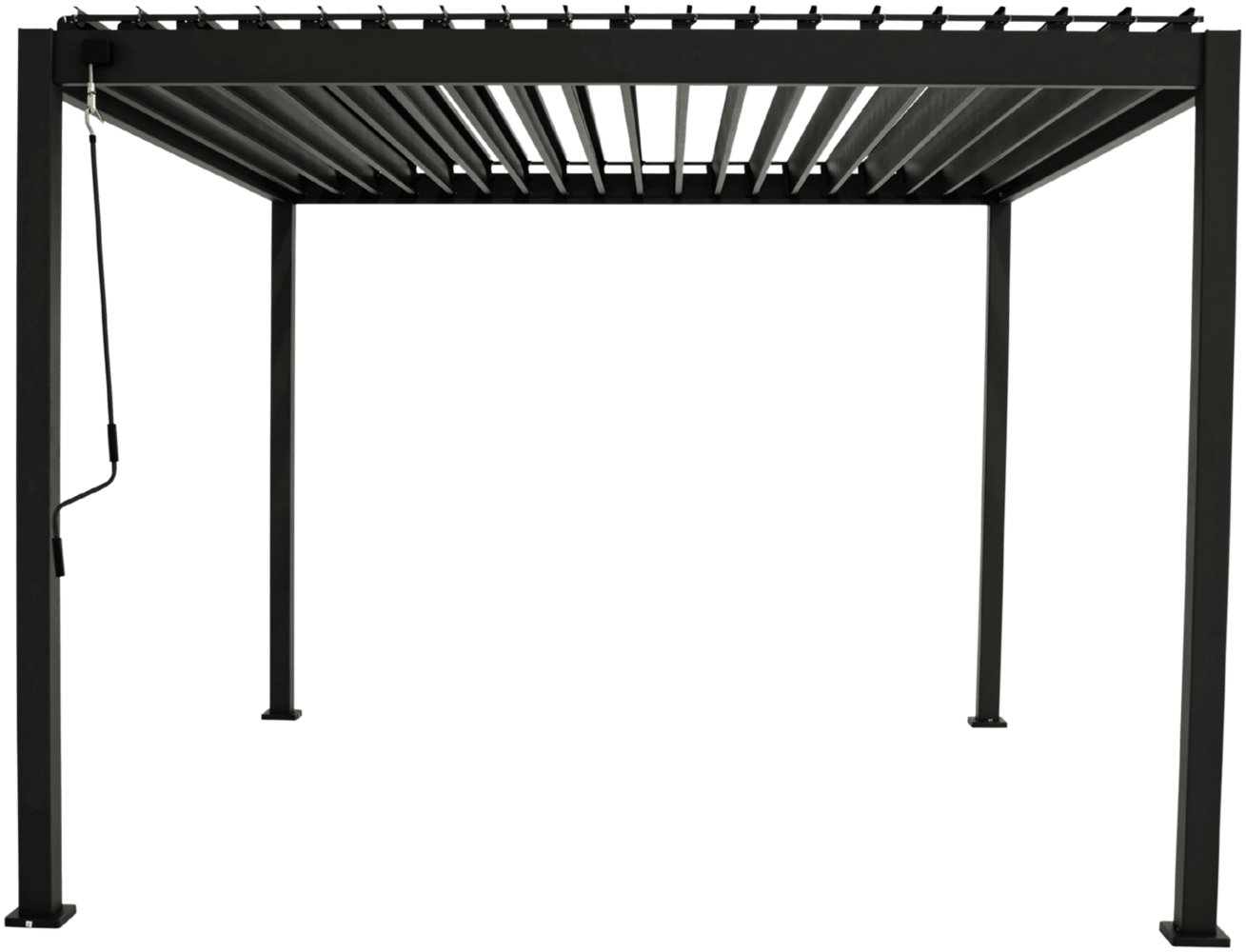 MIRADOR Pergola 88 Basic 3x3,6 Stahl & Aluminium Anthrazit verstellbares Lamellendach Bild 1