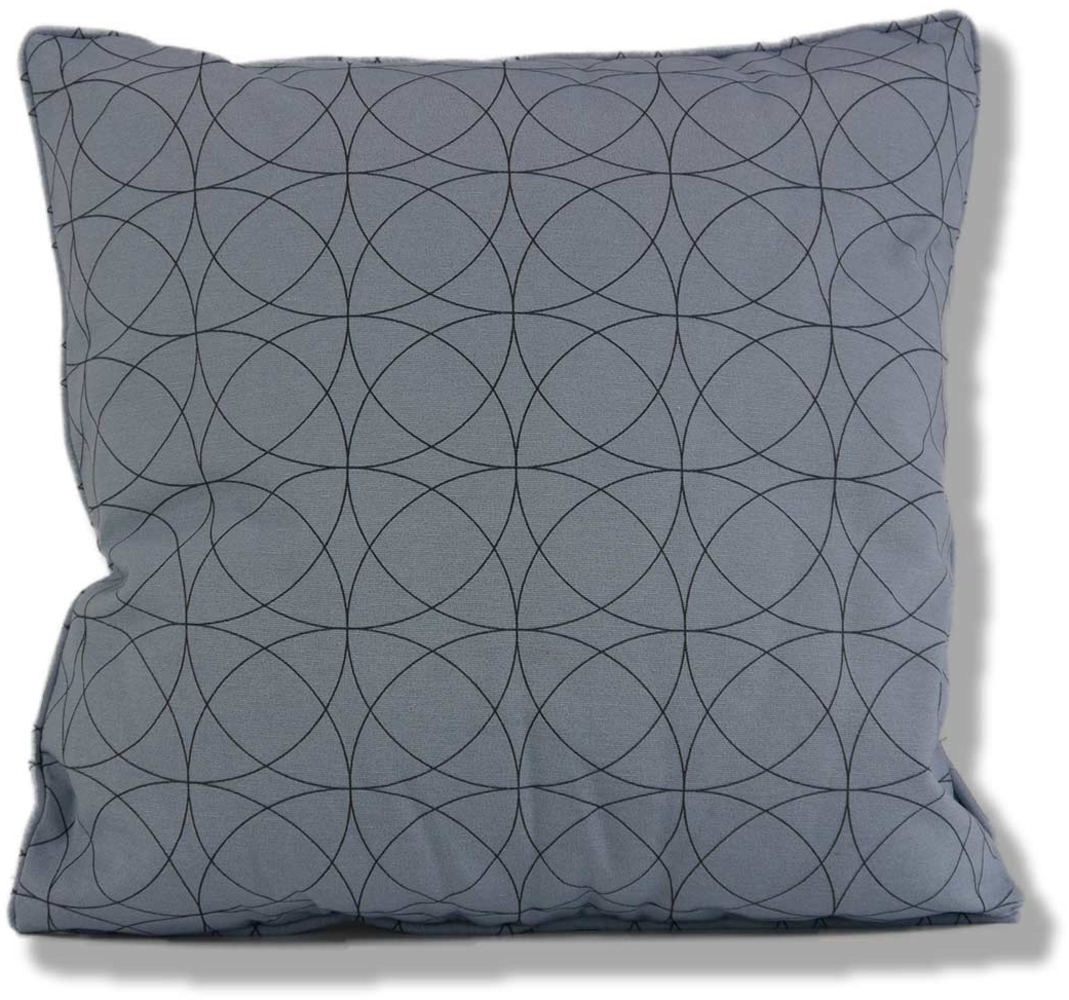 Madison Zierkissen Outdoor Blau mit Kreisen 45x45 Circle Blue Garten Möbel Bild 1