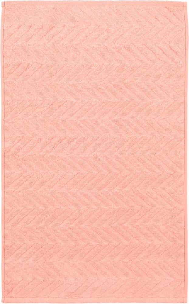 Ross Uni Handtücher Sensual Skin 9001 Zopfmuster|Gästetuch 30x50 cm| peach-pink Bild 1