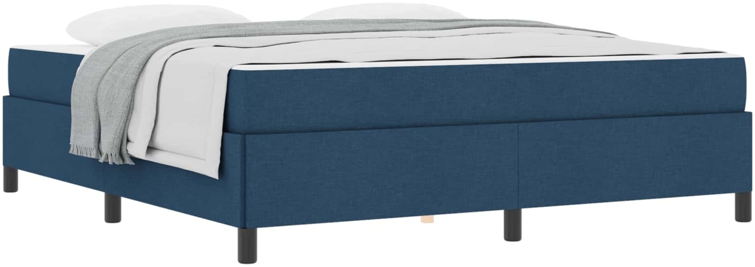 vidaXL Boxspringbett Blau 180 x 200 cm Stoff 3398884 Bild 1