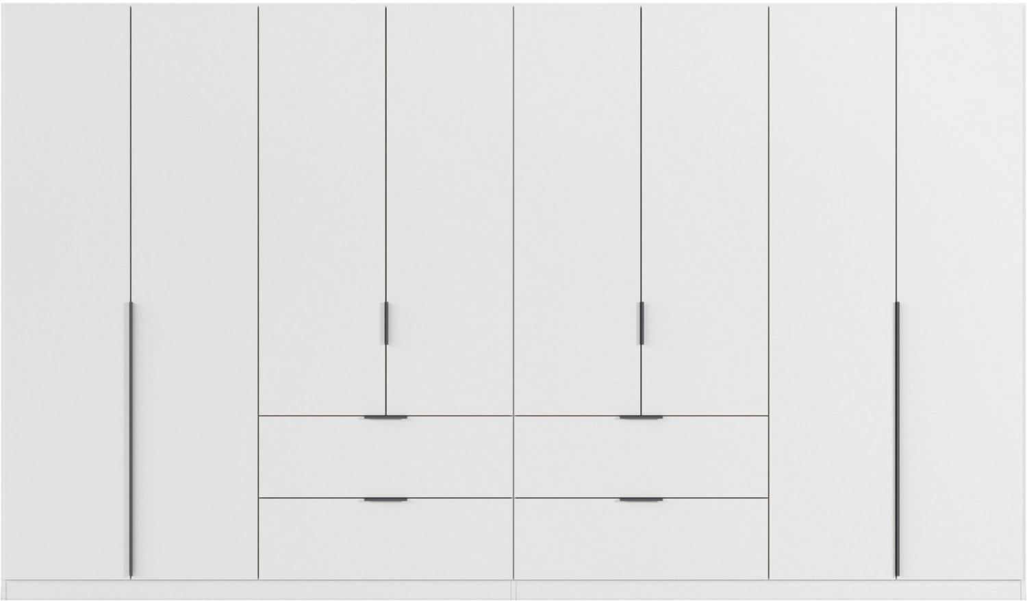 OTTO home Drehtürenschrank Kleiderschrank Schrank Garderobe AGORDO mit Dekor- oder Hochglanzfront (in zwei Griff-Farben, Breiten 91-360 cm) mit Außenschubkästen, in 7 Breiten und 2 Höhen MADE IN GERMANY Bild 1