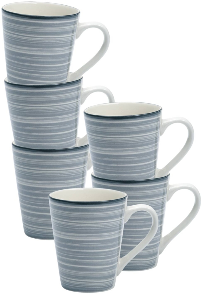 Ritzenhoff & Breker Sendai Henkelbecher 300 ml 6er Set Wirbel Bild 1