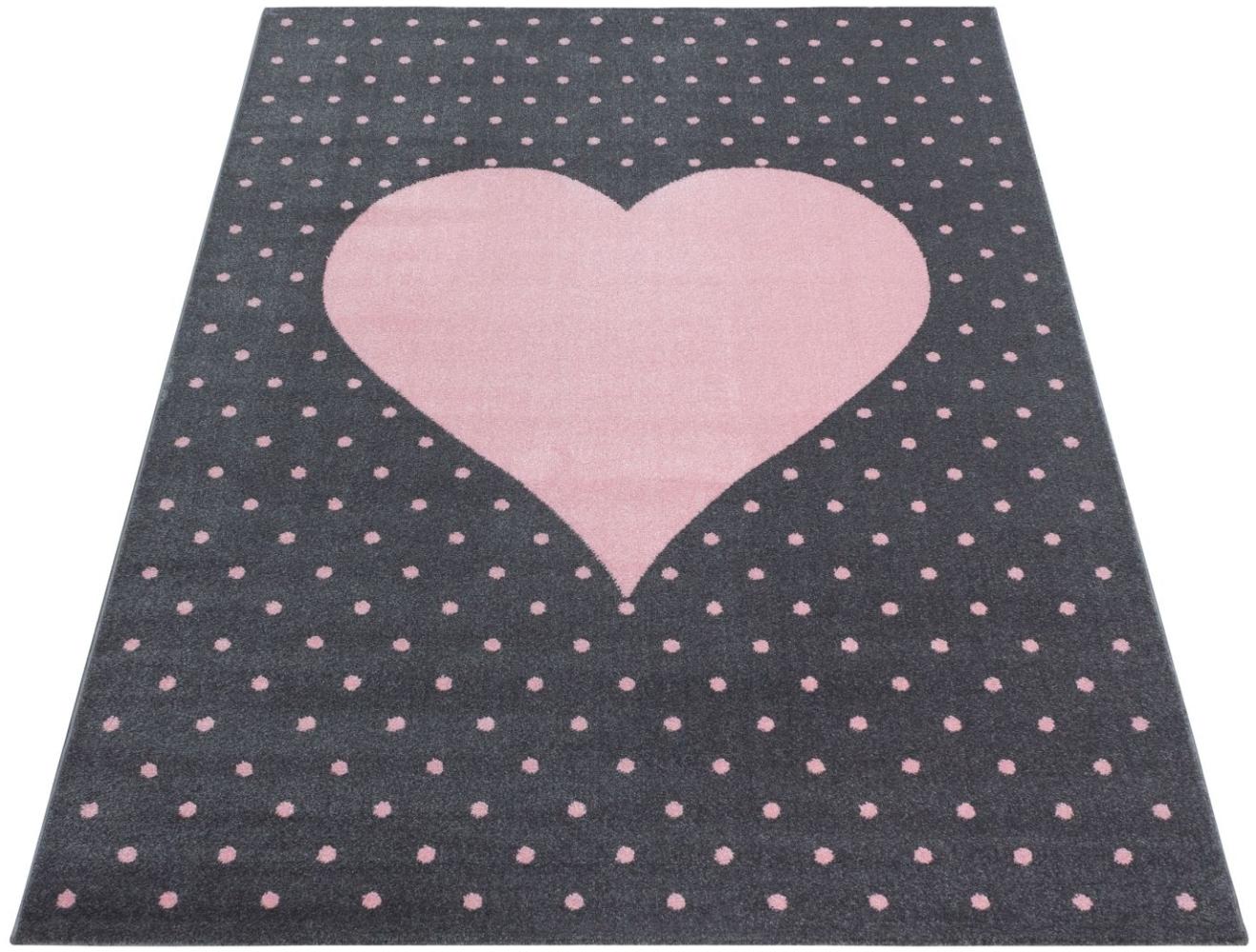 Runder Teppich BAMBI PINK 160 X 160cm Bild 1