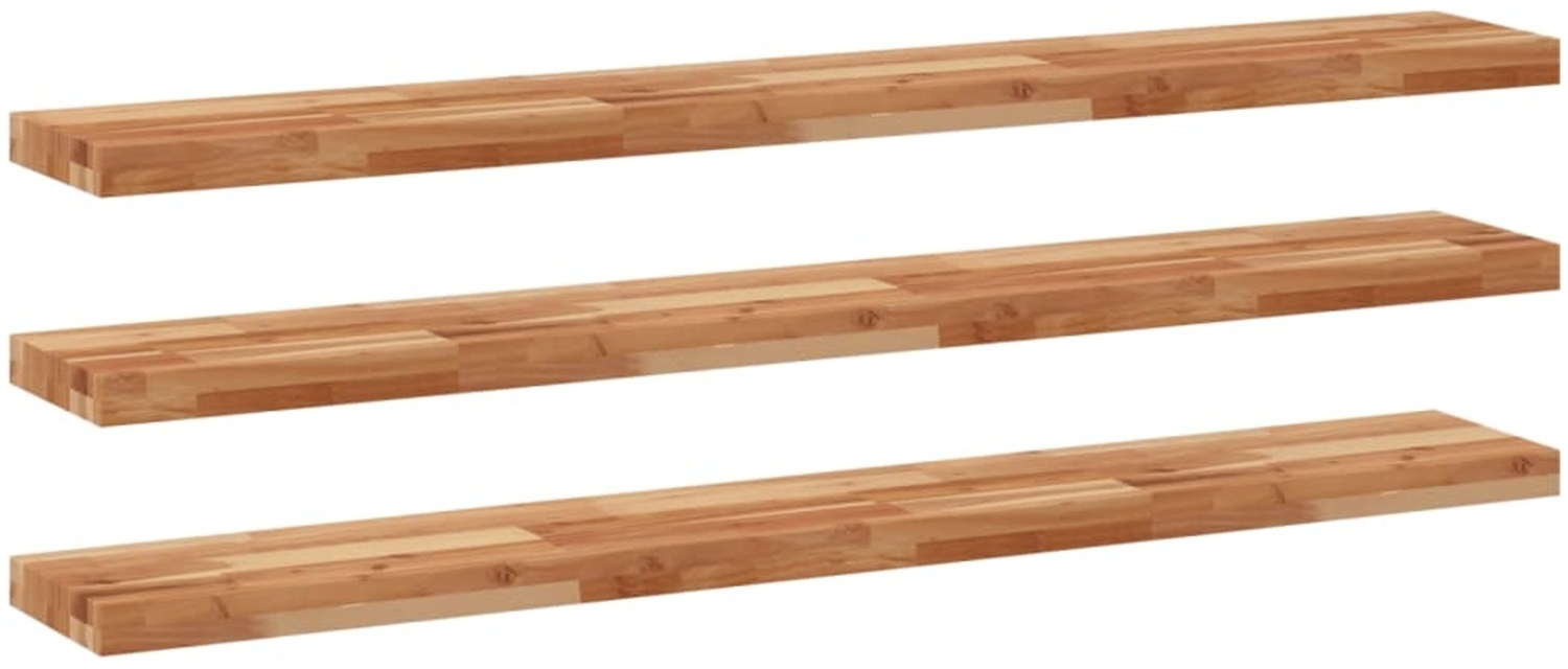 vidaXL Schweberegale 3 Stk. 160x20x4 cm Massivholz Akazie Ölbehandelt 3279601 Bild 1
