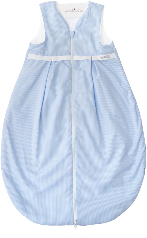 Tavolinchen Babyschlafsack Batistschlafsack "Boluda Streifen" Kinderschlafsack Sommerschlafsack Reiseschlafsack - bleu - 130cm Bild 1