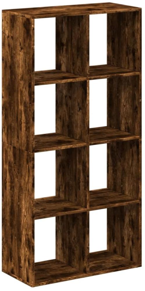 vidaXL Raumteiler-Bücherregal Räuchereiche 69,5x29x137,5 cm 858025 Bild 1