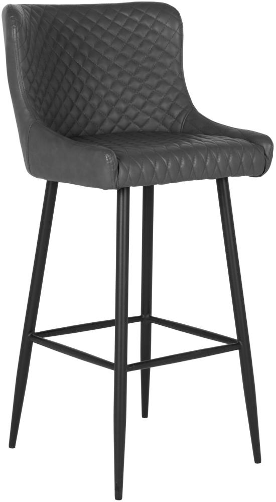 Design Barstuhl DIJON in Dungelgrau Bild 1