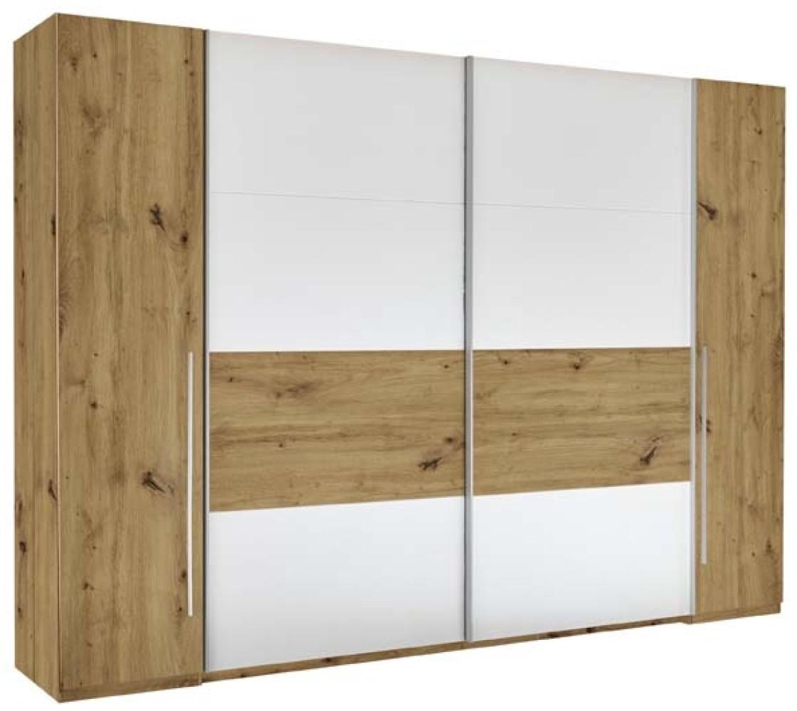 Kleiderschrank >San Nicolas< in Artisan Eiche Nachbildung - 267x226x60cm (BxHxT) Bild 1