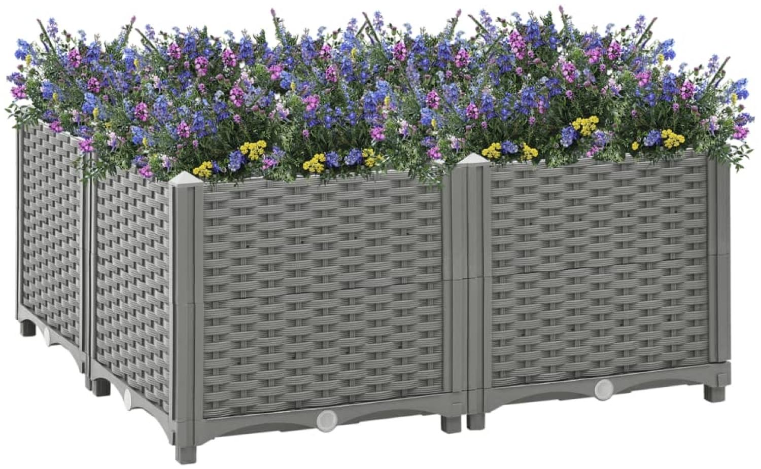 vidaXL Hochbeet 80x80x38 cm Polypropylen 153303 Bild 1