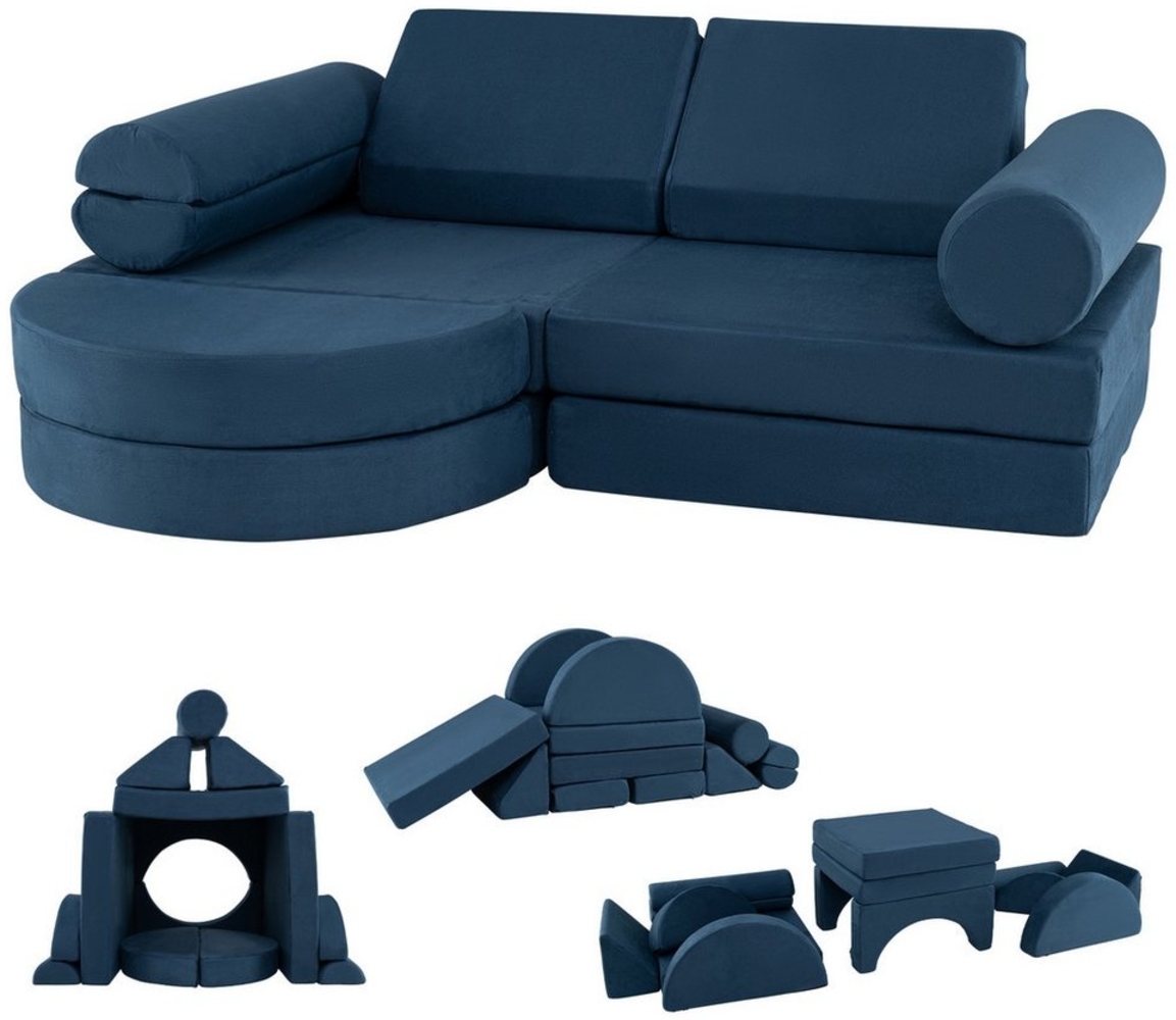 COSTWAY Kindersofa, 13 Teile, Modulares Spielsofa für Kinder, Schaumstoff Bild 1