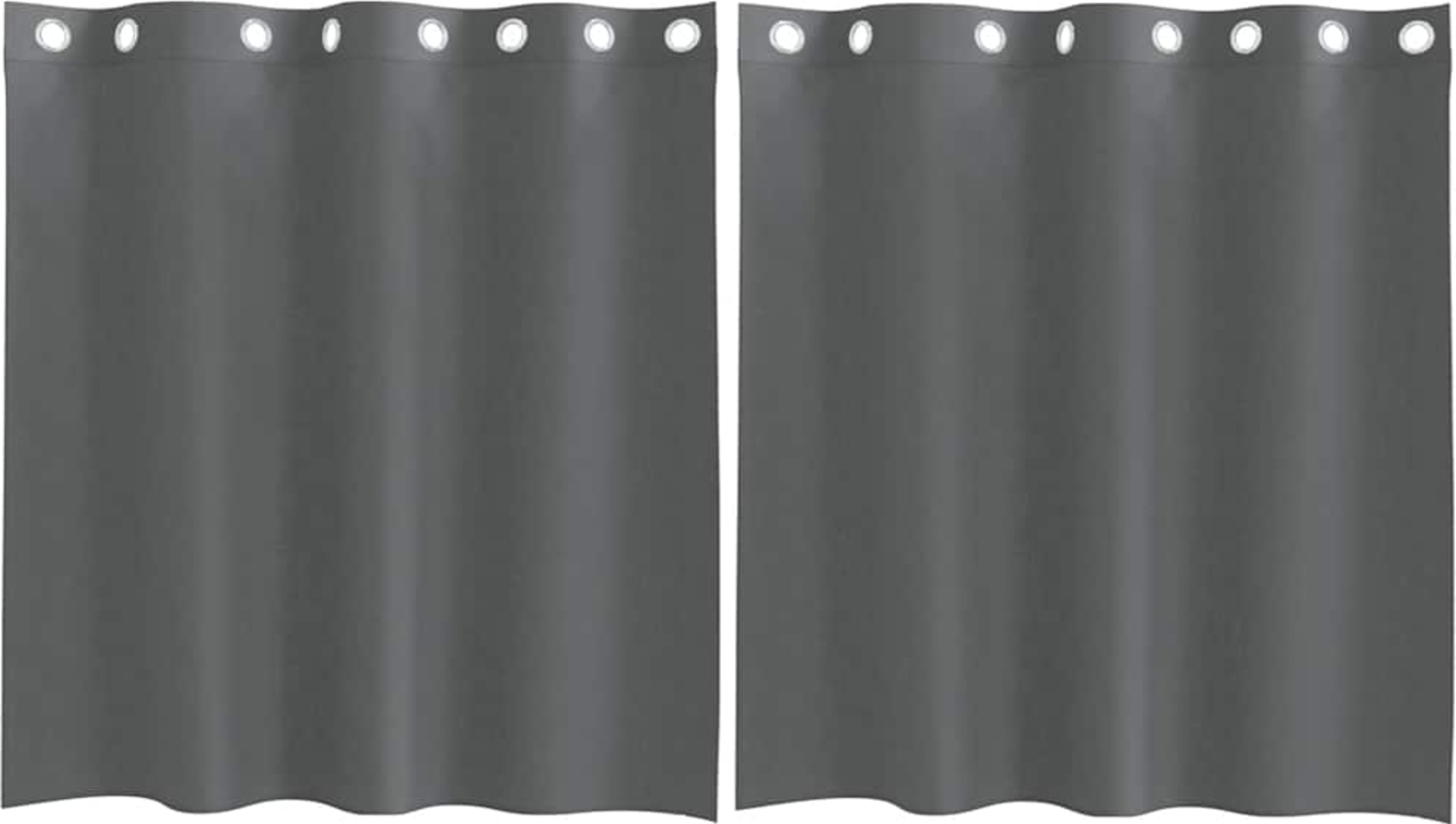 vidaXL Voile Vorhänge mit Ösen 2 Stk. Dunkelgrau 140x140 cm 4102077 Bild 1