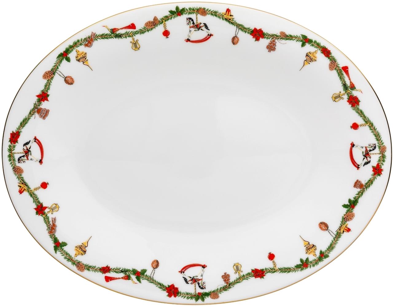 Hutschenreuther Platte 36cm oval Nora Christmas Bild 1