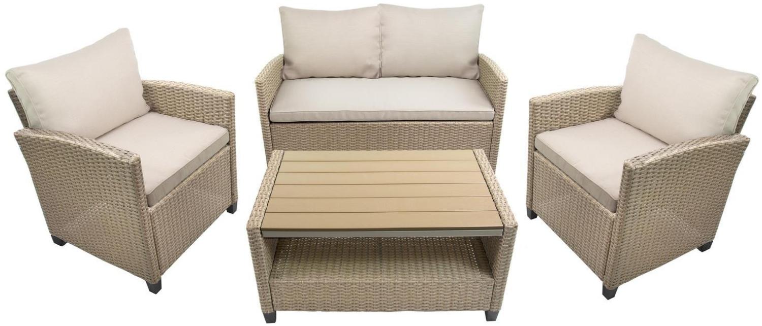 Rattan Sitzgruppe »Madeira III« beige von bellavista - Home&Garden Bild 1