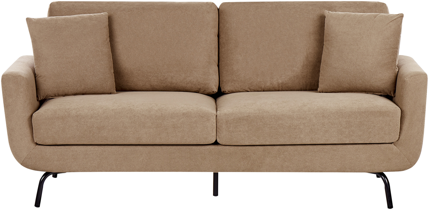 3-Sitzer Sofa Stoff hellbraun VESALA Bild 1