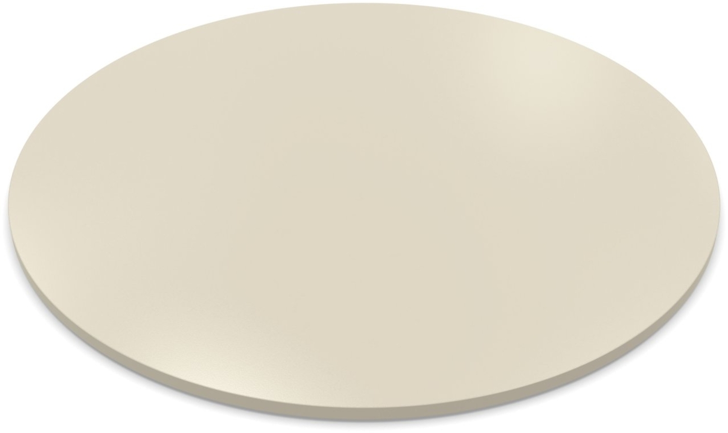 Dekor Spanplatte 19mm Tischplatte rund melaminharzbeschichtet Kaschmirgrau mit ABS Kante Umleimer - Größe 60 x 60 cm - Höhe 1,9 cm - Farbe Kaschmirgrau Bild 1