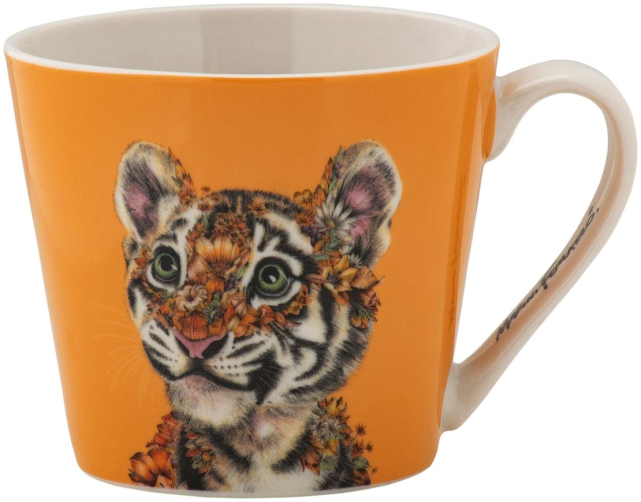 Maxwell & Williams DX1280 Becher 370 ml WILD PLANET Tiger, Porzellan, in Geschenkbox Bild 1