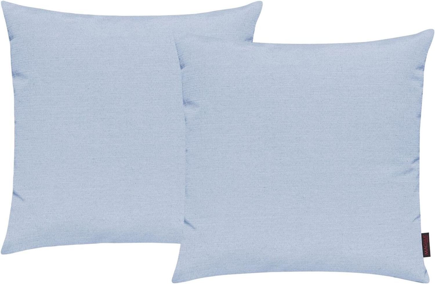 MAGMA Kissenhüllen FINO - ca. 40 x 40 cm - 2er Set himmelblau Bild 1