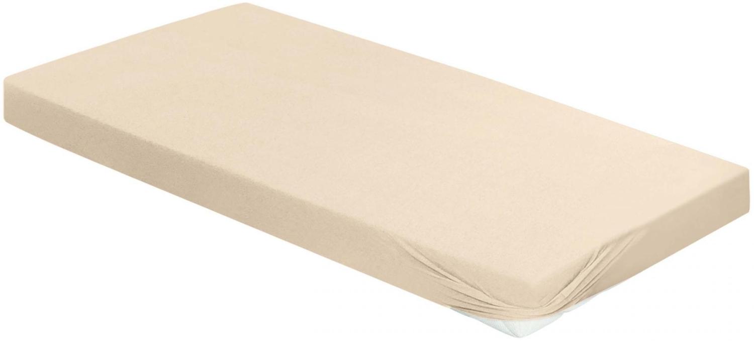 Irisette Frottier-Stretch Betttuch Orion 0009 sand 100 x 200 cm 9-84 sand Bild 1