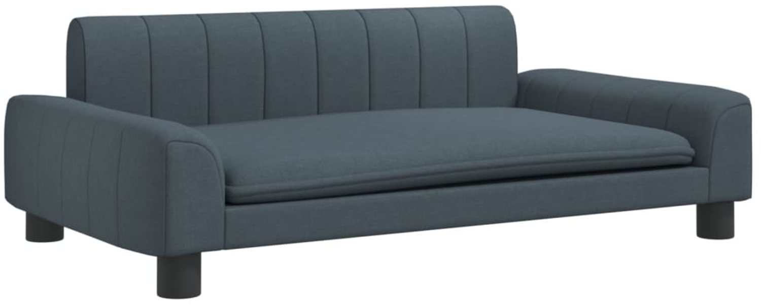 vidaXL Kindersofa Dunkelgrau 90x53x30 cm Stoff 3196259 Bild 1