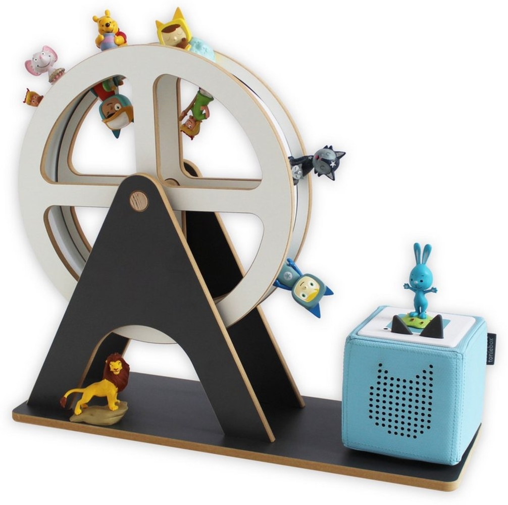 Holzura Kinderregal Tonie Regal Riesenrad mit magnetischem Rahmen für Toniefiguren Bild 1