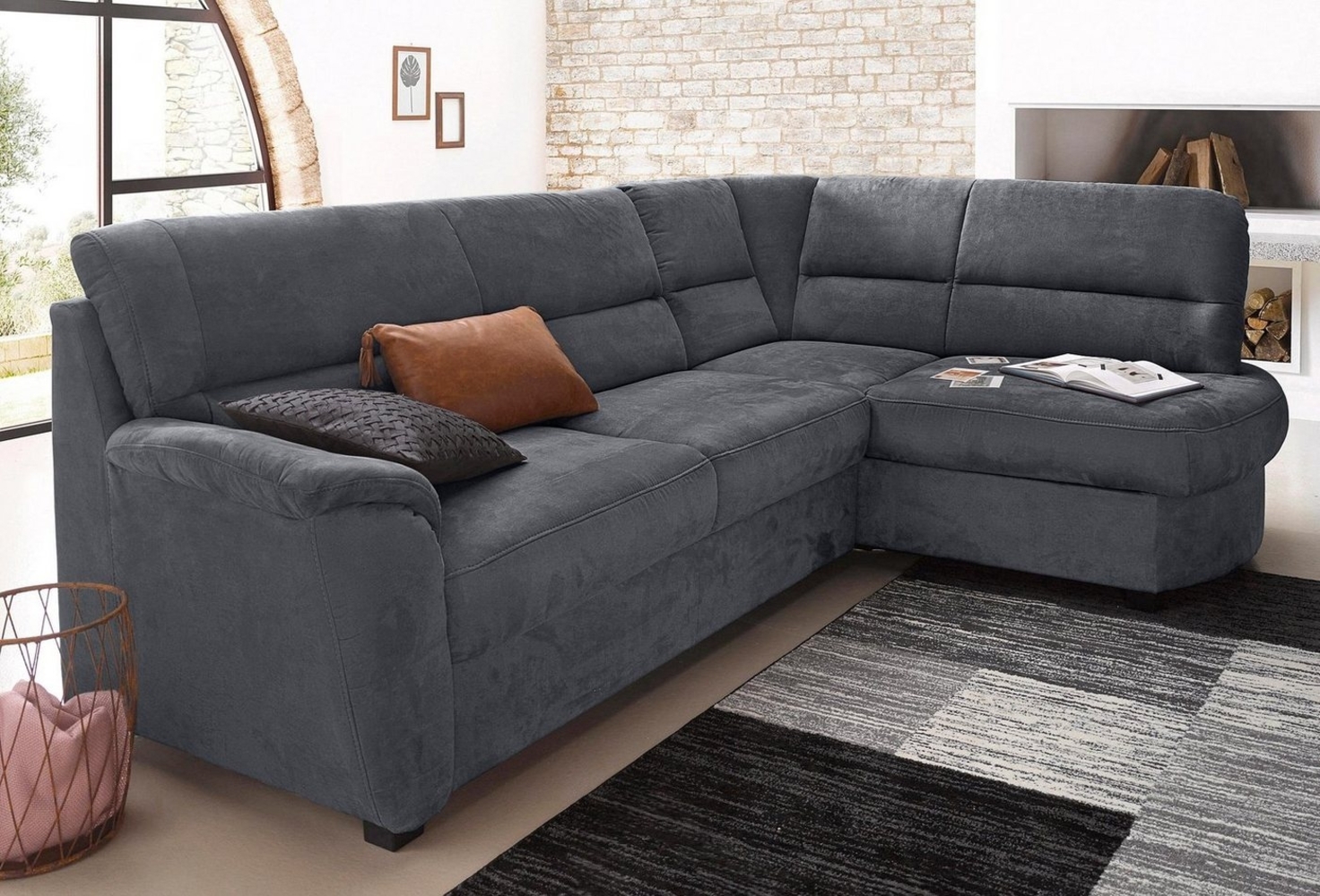 sit&more Ecksofa Pandora L-Form, wahlweise mit Bettfunktion und Bettkasten Bild 1