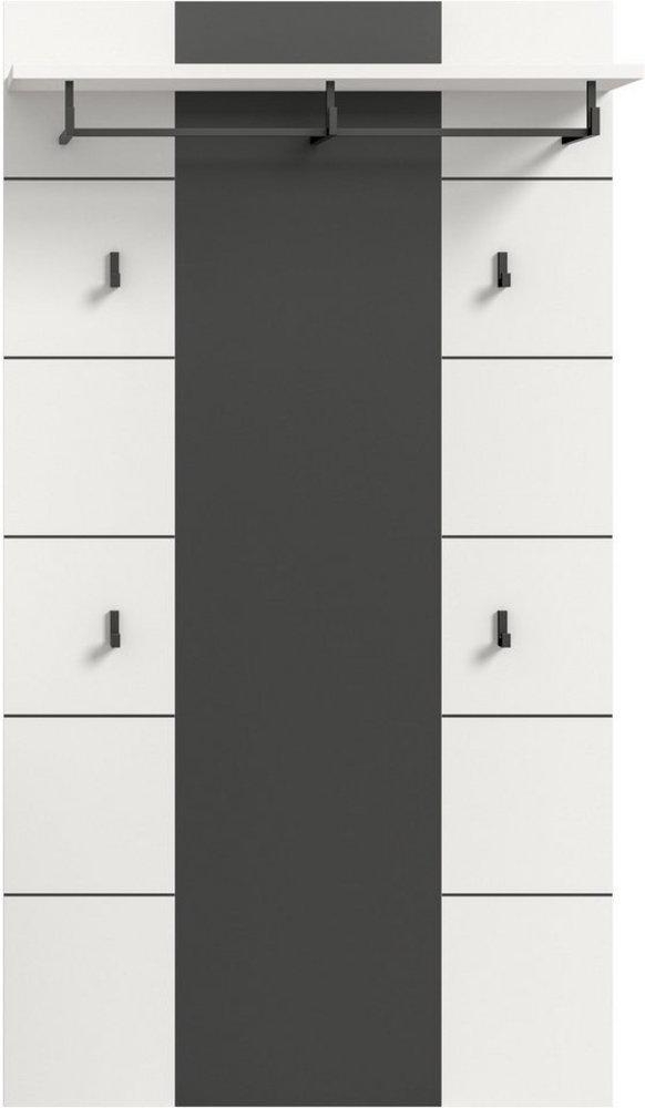 INOSIGN Garderobenpaneel REHAT, TOPSELLER!, Höhe 145 cm, Hutablage, 4 Haken, Garderobenstange (1 St, in verschiedenen Farben erhältlich), Paneel, Wandboard, Garderobe, Garderobenleiste, Garderobenboard Bild 1